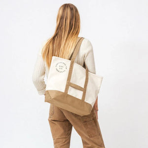 Market Tote - Natural & Khaki