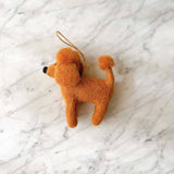 Felt Poodle Ornament