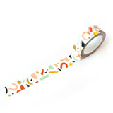 Confetti Pattern Washi Tape - Color + Gold Foil