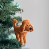 Felt Poodle Ornament