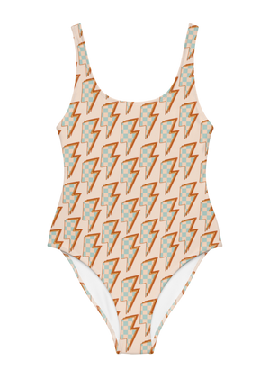 Checkered Bolt Swimsuit