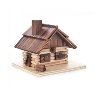 Wood Cabin German Christmas Incense Smoker