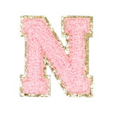 Dusty Pink Letter Chenille Patch