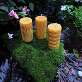 Modern Beeswax Pillar Candles