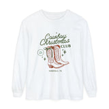 Cowboy Christmas - Comfort Colors Long Sleeve (Custom Text)