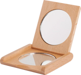 Beechwood Pocket Folding Mirror