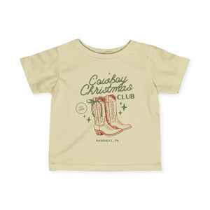 Cowboy Christmas Club Toddler Tee (Custom Text)