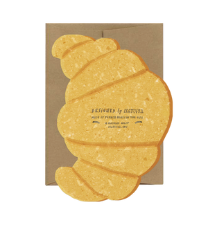 Croissant Card - French Collection Die Cut