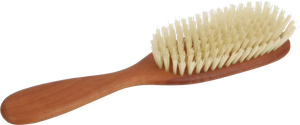 Pear Wood Hairbrush with Boar Bristles