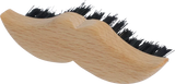 Wooden Beard Brush - Mustache Shape