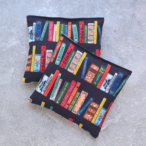 Vintage Bookshelf in Navy Cotton Lavender Sachet Bundle