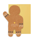 Gingerbread Man Holiday Day - Die Cut Card