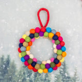 Boho Multicolor Holiday Wreath