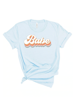 Babe White Retro Tee