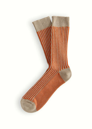 Link Collection - Vertical Orange Socks