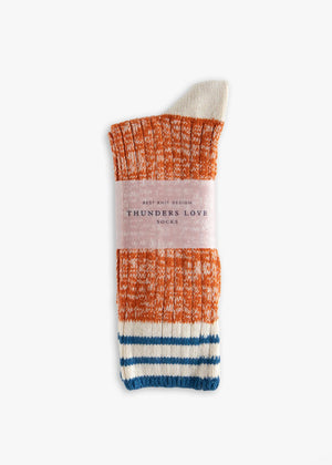 Nautical Turn Collection - Oceanside Orange Socks