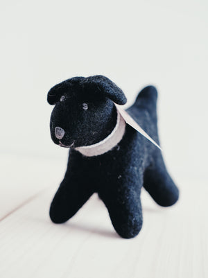 Hand Felted Black Labrador