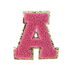 Bubblegum Pink Letter Chenille Patch