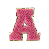 Bubblegum Pink Letter Chenille Patch