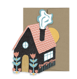 Folk Home - Die Cut Card