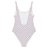 Lavender Checker Swimsuit