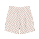 Mens Tan Checkered Trunks