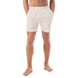 Mens Tan Checkered Trunks