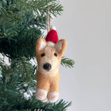 Felt Corgi Dog Ornament with Big BUTT