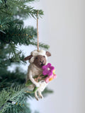 Sheep Holding Flower