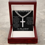 Boyfriend | Cuban/Cross Necklace