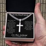 Boyfriend | Cuban/Cross Necklace