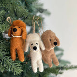 Felt Poodle Ornament