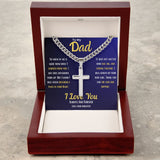 Dad | Cuban Chain With Cross Necklace