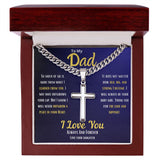 Dad | Cuban Chain With Cross Necklace