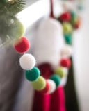 North Pole Holiday Eco Wool Garland Ornament - Christmas