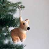 Felt Corgi Dog Ornament with Big BUTT