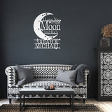 Moon and Back Monogram - Steel Sign