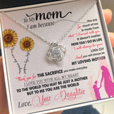 To Mom | Love knot Necklace