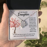 To My Beautiful Daughter | Forever Love Necklace