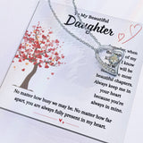 To My Beautiful Daughter | Forever Love Necklace