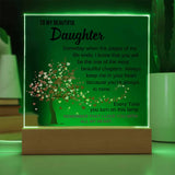 To My Daughter | Acrylic Night Light