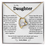 To My Daughter | Forever Love Necklace - AlexEcomStore