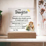 To My Daughter | Old Lion Night Light