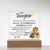 To My Daughter | Old Lion Night Light - AlexEcomStore