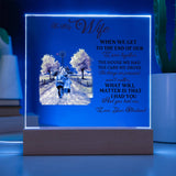 To My Wife | Acrylic Night Light Decoration