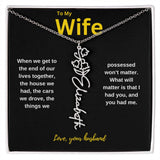 Wife | Flower Name Necklace - AlexEcomStore